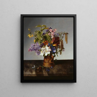 Johann Wilhelm Preyer - Garden bouquet in the jug.webp