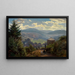 La Vallée d'Oberbeuern depuis le Cécilienberg le Matin - Johann Wilhelm Schirmer — inramlat konstverk på väggen