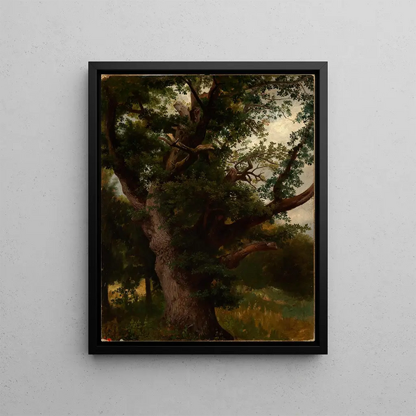 Eichbaum - Johann Wilhelm Schirmer — inramlat konstverk på väggen