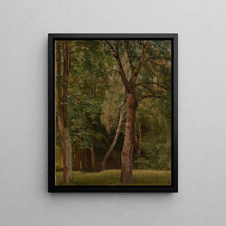 Johann Wilhelm Schirmer - Laubwald mit Kastanien und Birken.webp