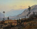 landskap alpina schweiziska med flod och sjö - Johann Wilhelm Schirmer — vy av konstverket