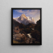 Le Wetterhorn - Johann Wilhelm Schirmer — inramlat konstverk på väggen