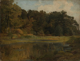 Skogstjärn - Johann Wilhelm Schirmer — vy av konstverket