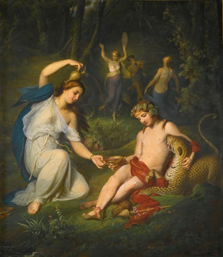 Johann Wilhelm Schtze - Bacchus With Leopard.webp