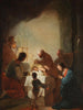 Presentation vid templet - Johann Zick — vy av konstverket