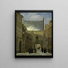 La porte de la prison de La Haye - Johannes Adrianus van der Drift — inramlat konstverk på väggen