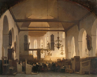 En servis till Geertekerk i Utrecht - Johannes Bosboom — vy av konstverket