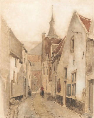 Johannes Bosboom - Gezicht in de Ridderstraat te Hattem.webp