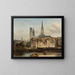 Le quai de Paris à Rouen - Johannes Bosboom — inramlat konstverk på väggen
