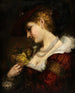 Dame med rosbuketten - Johannes Brasch — vy av konstverket