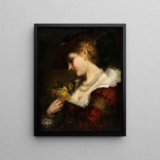 Johannes Brasch - Dame mit Rosenstrau.webp