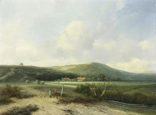 Vue dans les dunes - Johannes Franciscus Hoppenbrouwers — vy av konstverket