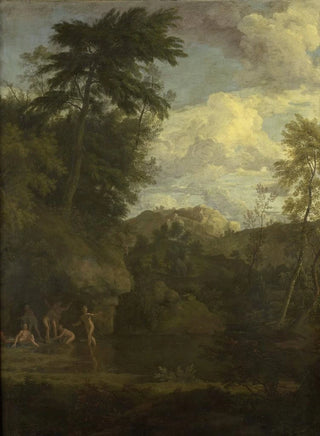 Johannes Glauber - Arcadian Landscape with Diana Bathing.webp