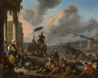 Johannes Lingelbach - Harbour on the Mediterranean.webp