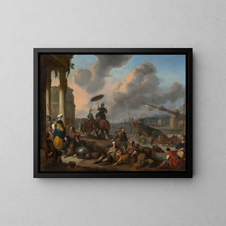 Johannes Lingelbach - Harbour on the Mediterranean.webp