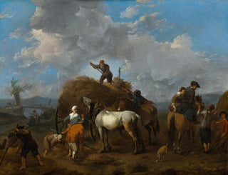 La Fauche des foins - Johannes Lingelbach — vy av konstverket