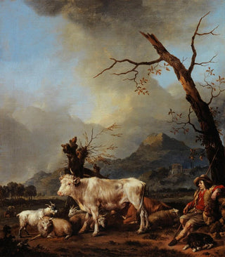 Johannes Lingelbach - Le Berger et son troupeau.webp