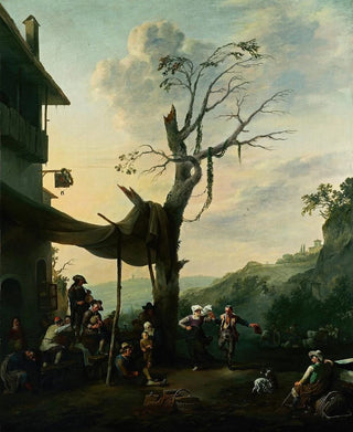 Johannes Lingelbach - Peasants dancing the Tarantella.webp