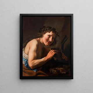 Johannes Paulus Moreelse - A shepherd holding Pans pipe.webp