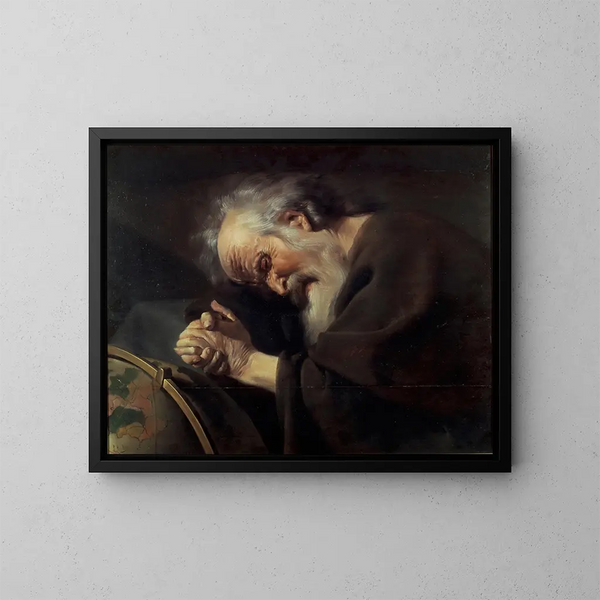 Héraclite - Johannes Paulus Moreelse — inramlat konstverk på väggen