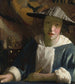 Flicka med flöjt - Johannes Vermeer — vy av konstverket