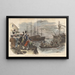La Boston Tea Party Destruction du thé dans le port de Boston le 16 décembre 1773 - John Andrew — inramlat konstverk på väggen