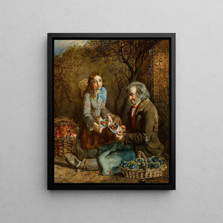 John Anster Fitzgerald - The flower seller and his daughter.webp