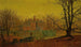 ett befäst hus i Yorkshire - John Atkinson Grimshaw — vy av konstverket