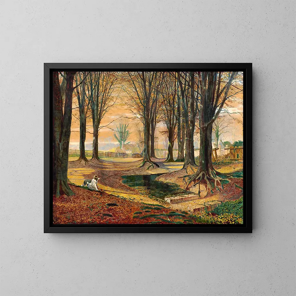 bokträ - John Atkinson Grimshaw — inramlat konstverk på väggen