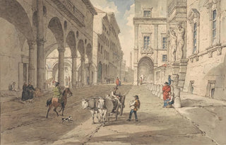 John Augustus Atkinson - Bologna View in the Strada Maggiore.webp