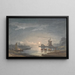 Clair de lune sur la rivière près de Bruges - John Berney Crome — inramlat konstverk på väggen