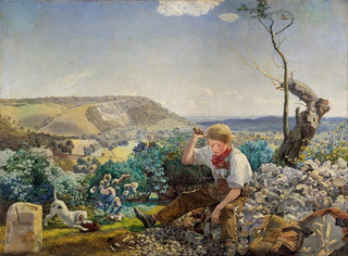 Le casseur de pierres - John Brett — vy av konstverket