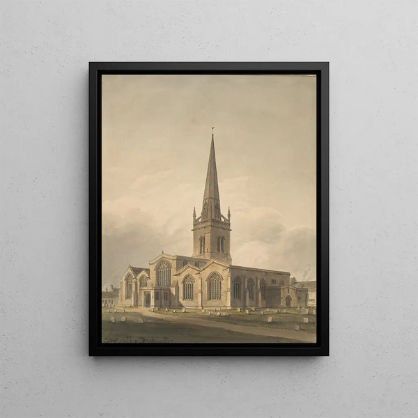 John Buckler - SW view of St Helens Church Abingdon Berkshire.webp