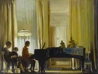 Le salon de récital de la maison de ville - John Christen Johansen — vy av konstverket