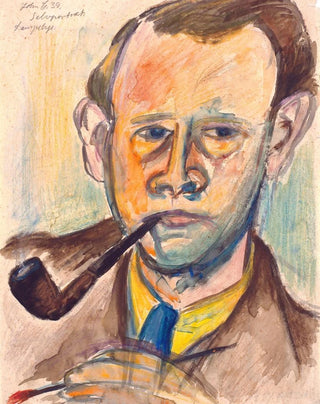 John Christensen - Selvportrt i lampelys.webp