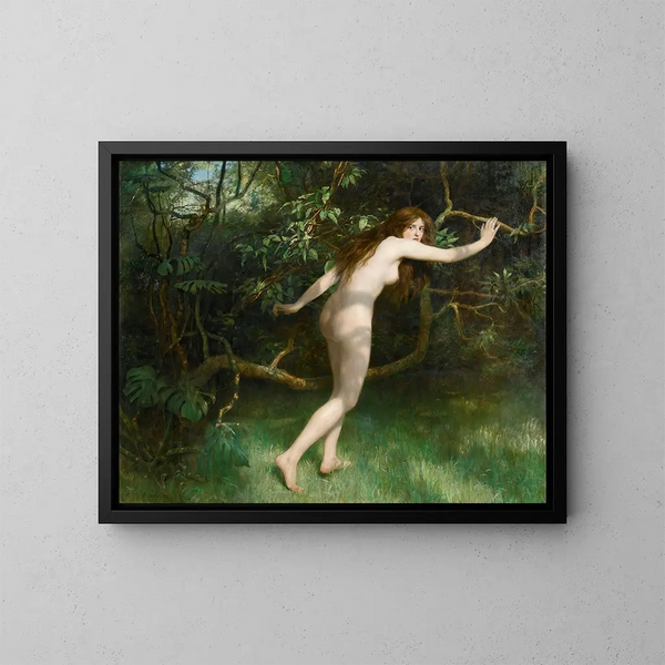 Ève - John Collier — inramlat konstverk på väggen