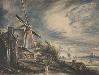 En kvarn nära Colchester - John Constable — vy av konstverket