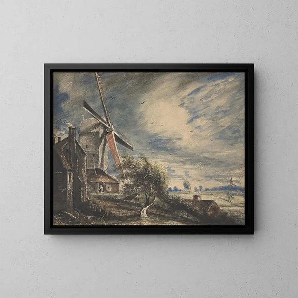 En kvarn nära Colchester - John Constable — inramlat konstverk på väggen
