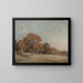 en höstlandskap i East Bergholt - John Constable — inramlat konstverk på väggen
