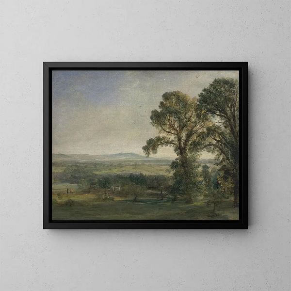 Bardon Hill, Coleorton Hall - John Constable — inramlat konstverk på väggen