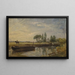 Barge sous l'écluse de Flatford - John Constable — inramlat konstverk på väggen