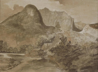 Rocher du château, Borrowdale - John Constable — vy av konstverket