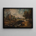 Dedham Lock - John Constable — inramlat konstverk på väggen