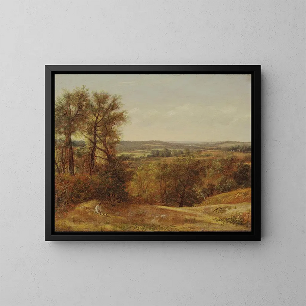 Vallée de Dedham - John Constable — inramlat konstverk på väggen