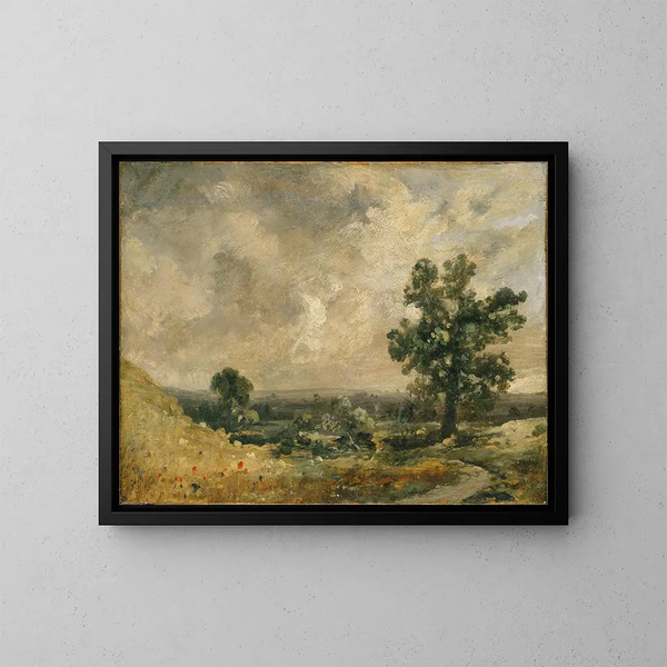 Landskapsmålning engelska - John Constable — inramlat konstverk på väggen