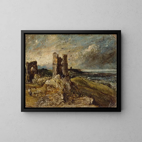 Château de Hadleigh - John Constable — inramlat konstverk på väggen