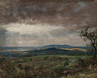 Vue de Hampstead Heath vers Harrow - John Constable — vy av konstverket