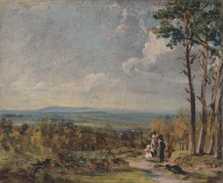 Hampstead Heath sett mot Harrow - John Constable — vy av konstverket