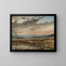 Hampstead Heath med damm och badare - John Constable — inramlat konstverk på väggen