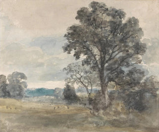 Landskapsbild i East Bergholt - John Constable — vy av konstverket